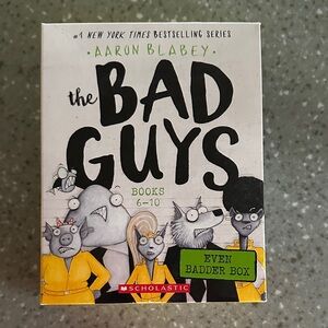 Scholastic The Bad Guys Books 6-10 Set with Black and Yellow Cover